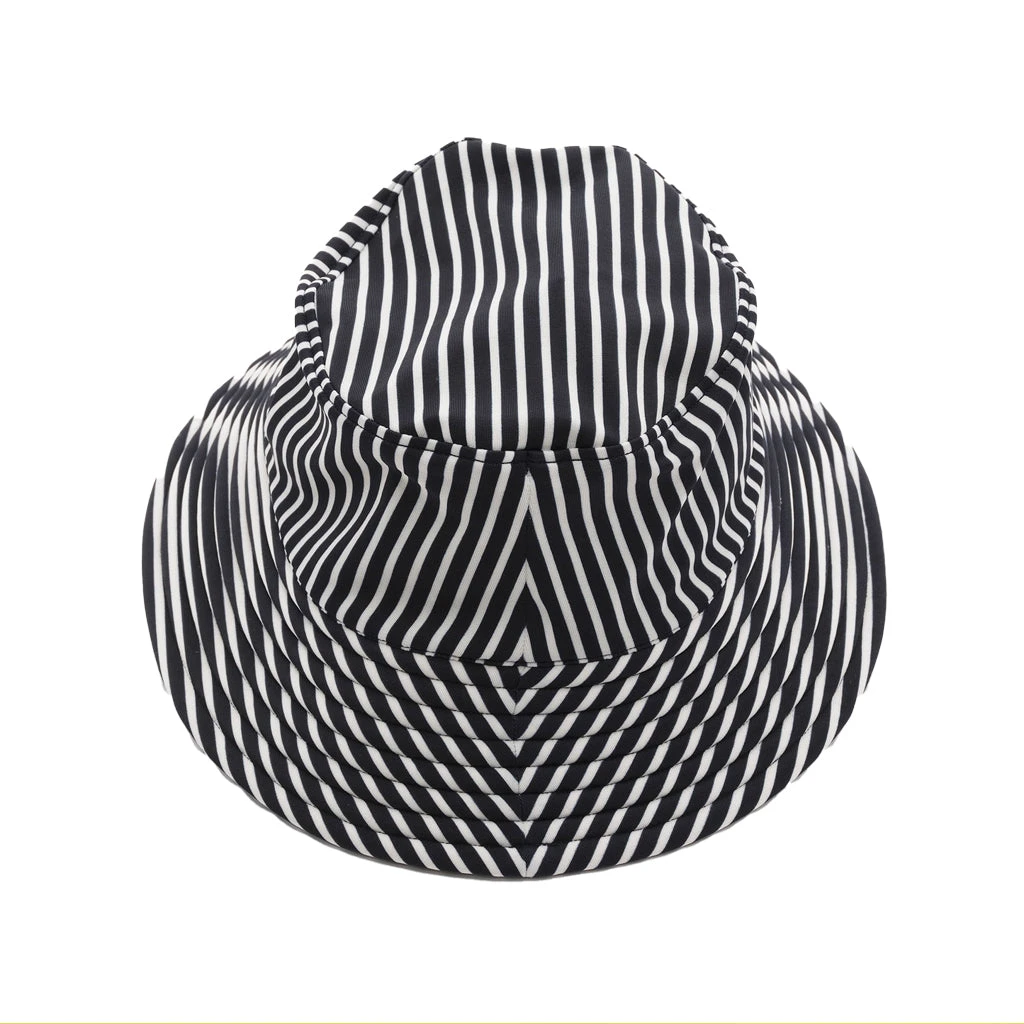 Toddler Reversible Striped Bucket Swim Hat 1 Toddler Reversible Striped Bucket Swim Hat