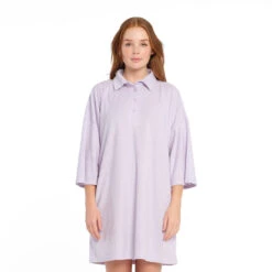 Womens Purple Heather Terry Dress -Cancer Council Shop 230804 CancerCouncil Ecom CCCCC145223 0512 5000px