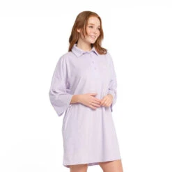 Womens Purple Heather Terry Dress -Cancer Council Shop 230804 CancerCouncil Ecom CCCCC145223 0517 5000px