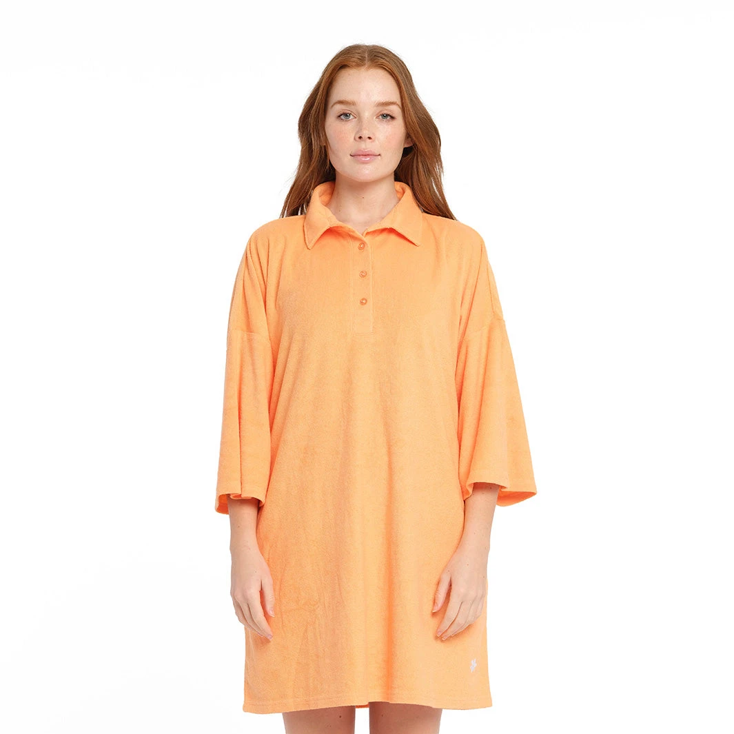 Womens Muskmelon Terry Dress 2 Womens Muskmelon Terry Dress - Image 2