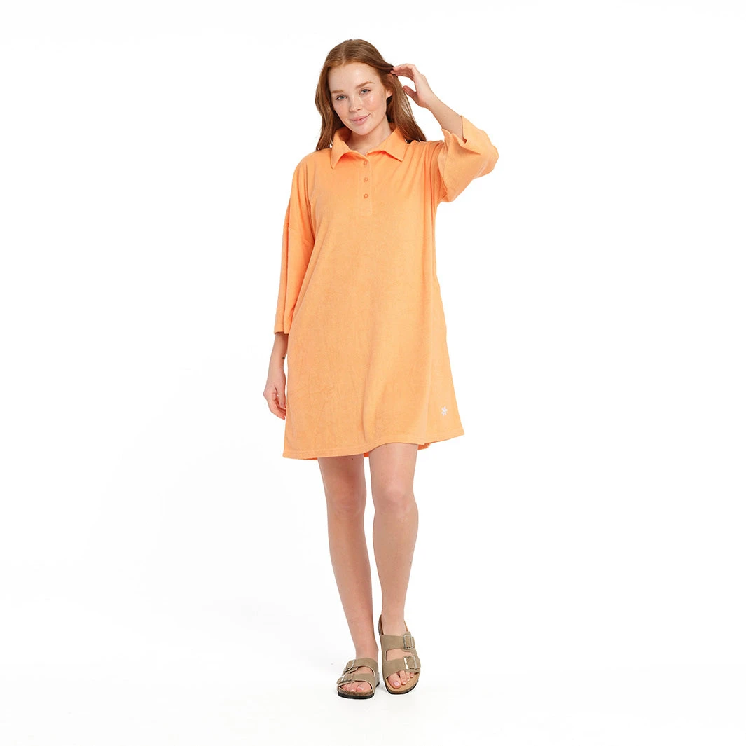 Womens Muskmelon Terry Dress 3 Womens Muskmelon Terry Dress - Image 3