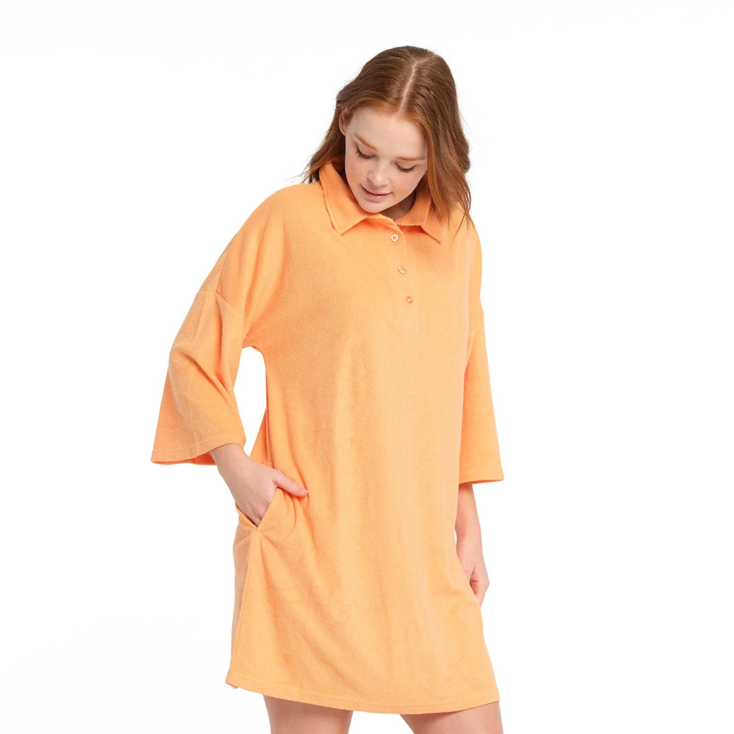 Womens Muskmelon Terry Dress 4 Womens Muskmelon Terry Dress - Image 4