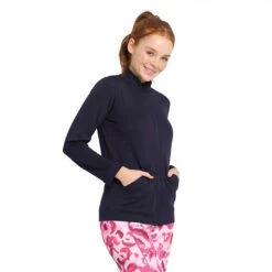 Womens Active Coolpass Jacket - Navy -Cancer Council Shop 230804 CancerCouncil Ecom CCCCC145253 0630 5000px