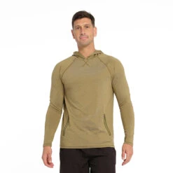 Mens Active Hood - Olive