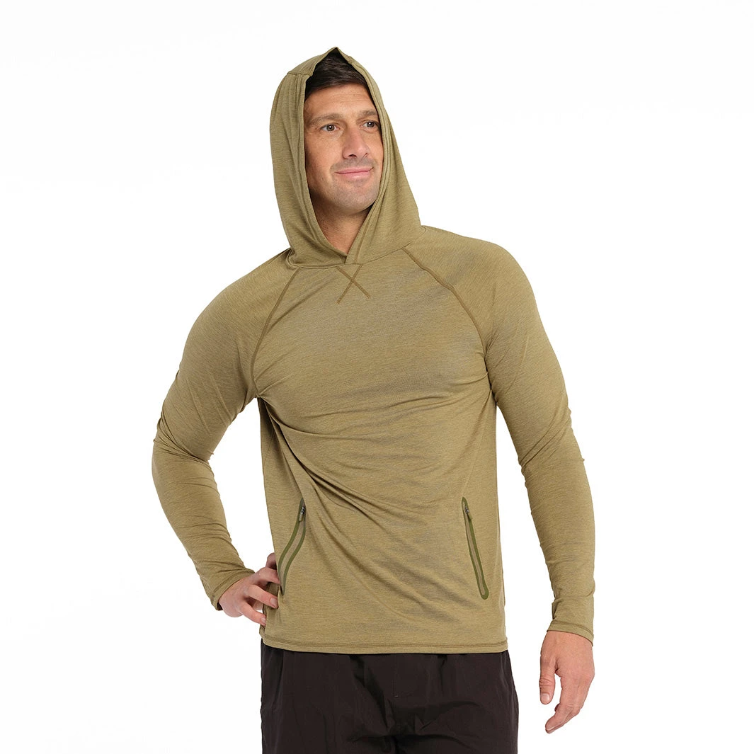 Mens Active Hood - Olive 3 Mens Active Hood - Olive - Image 3