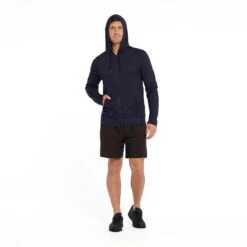 Mens Active Coolpass Hooded Jacket - Navy -Cancer Council Shop 230804 CancerCouncil Ecom CCCCC145413 0196 5000px