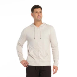 Mens Active Coolpass Hooded Jacket - Vapour Blue