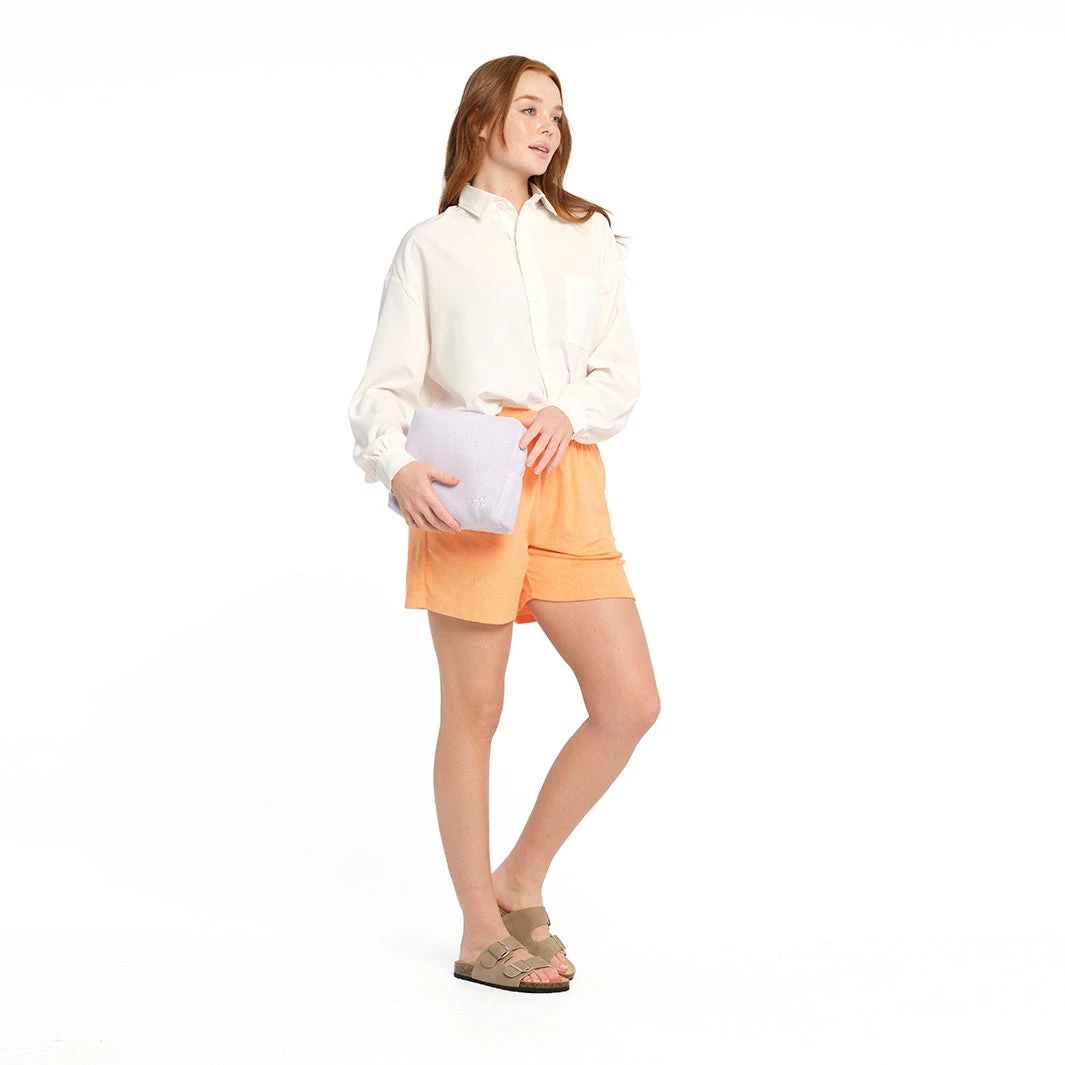 Terry Towelling Pouch - Purple Heather 2 Terry Towelling Pouch - Purple Heather - Image 2