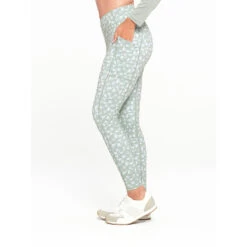 Womens Green Pattern Legging -Cancer Council Shop 240513 CancerCouncil ECOM5263