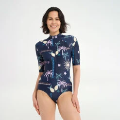 Womens Midnight Swim SS Paddle Suit