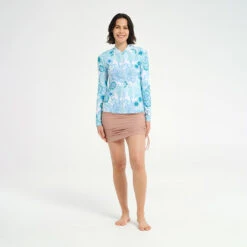 Womens Cordelia LS Swim Jacket -Cancer Council Shop 240924 CancerCouncil Ecom ONMODEL CCCCC167914 0174