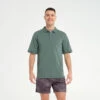 Mens Short Sleeve Polo - Silver Pine