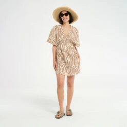 Womens Mini Cover Up Dress 7 Womens Mini Cover Up Dress -Cancer Council Shop 240924 CancerCouncil Ecom ONMODEL CCCCC173954 0434