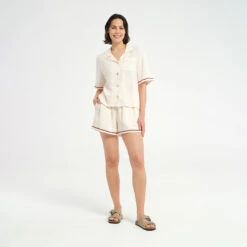 Womens Vintage Beach Cover Up Shirt -Cancer Council Shop 240924 CancerCouncil Ecom ONMODEL CCCCC173964 0256 4547a21d 11e2 4e8a 8da5 3354f0166222