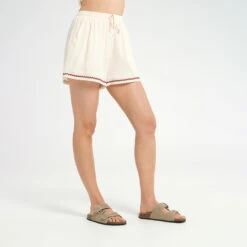 Womens Vintage Beach Cover Up Shorts -Cancer Council Shop 240924 CancerCouncil Ecom ONMODEL CCCCC173974 0263