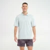 Mens Short Sleeve Polo - Sky Blue