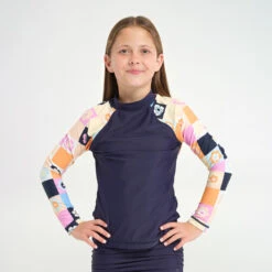 Kids Solid Patch LS Rashie