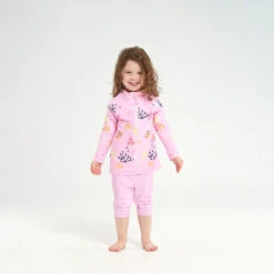 Infant Coral Reef LS Swim Jacket 9 Infant Coral Reef LS Swim Jacket -Cancer Council Shop 240924 CancerCouncil Ecom ONMODEL CCCCC802514 1181