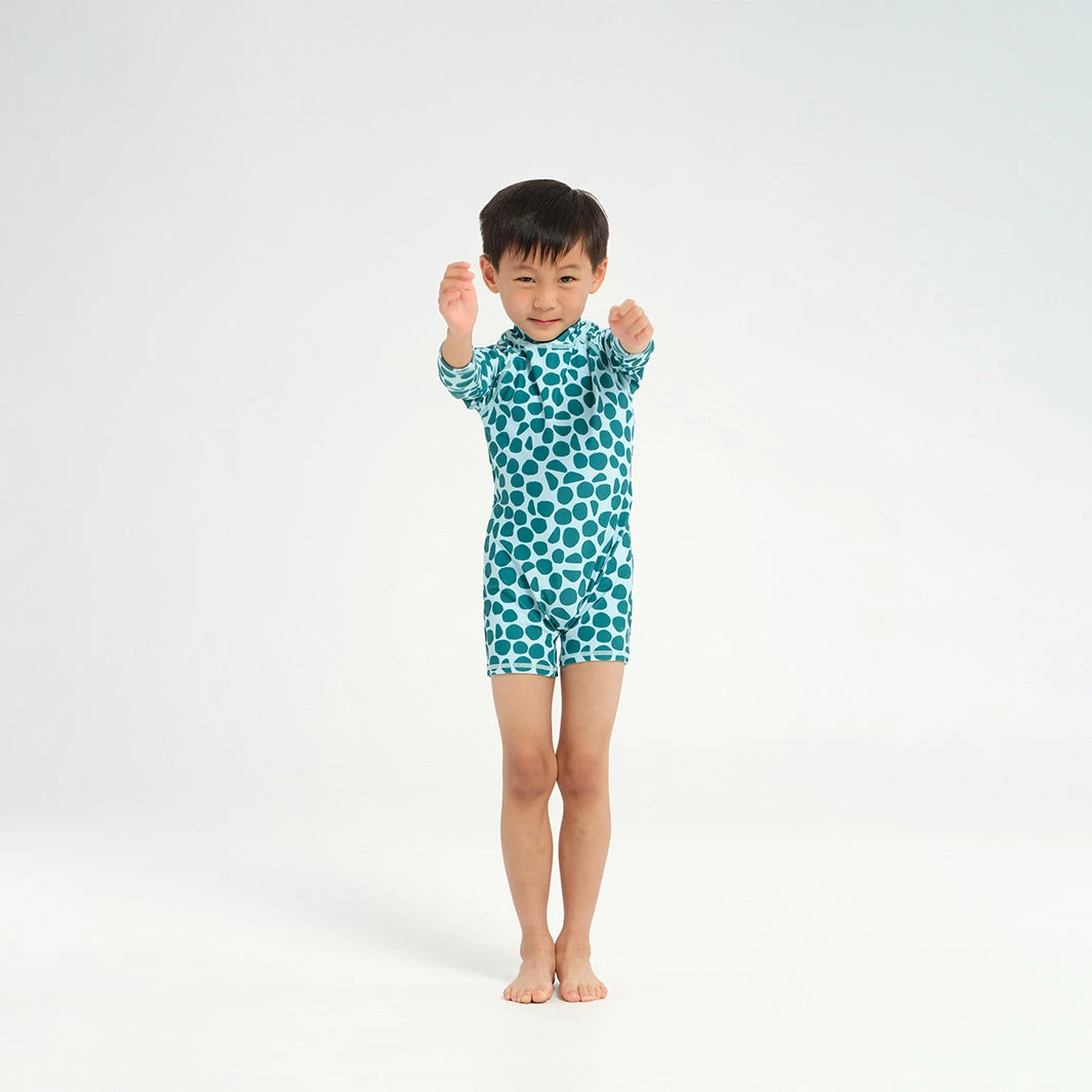 Infant Polka Dot LS Swim Zip Suit 3 Infant Polka Dot LS Swim Zip Suit - Image 3