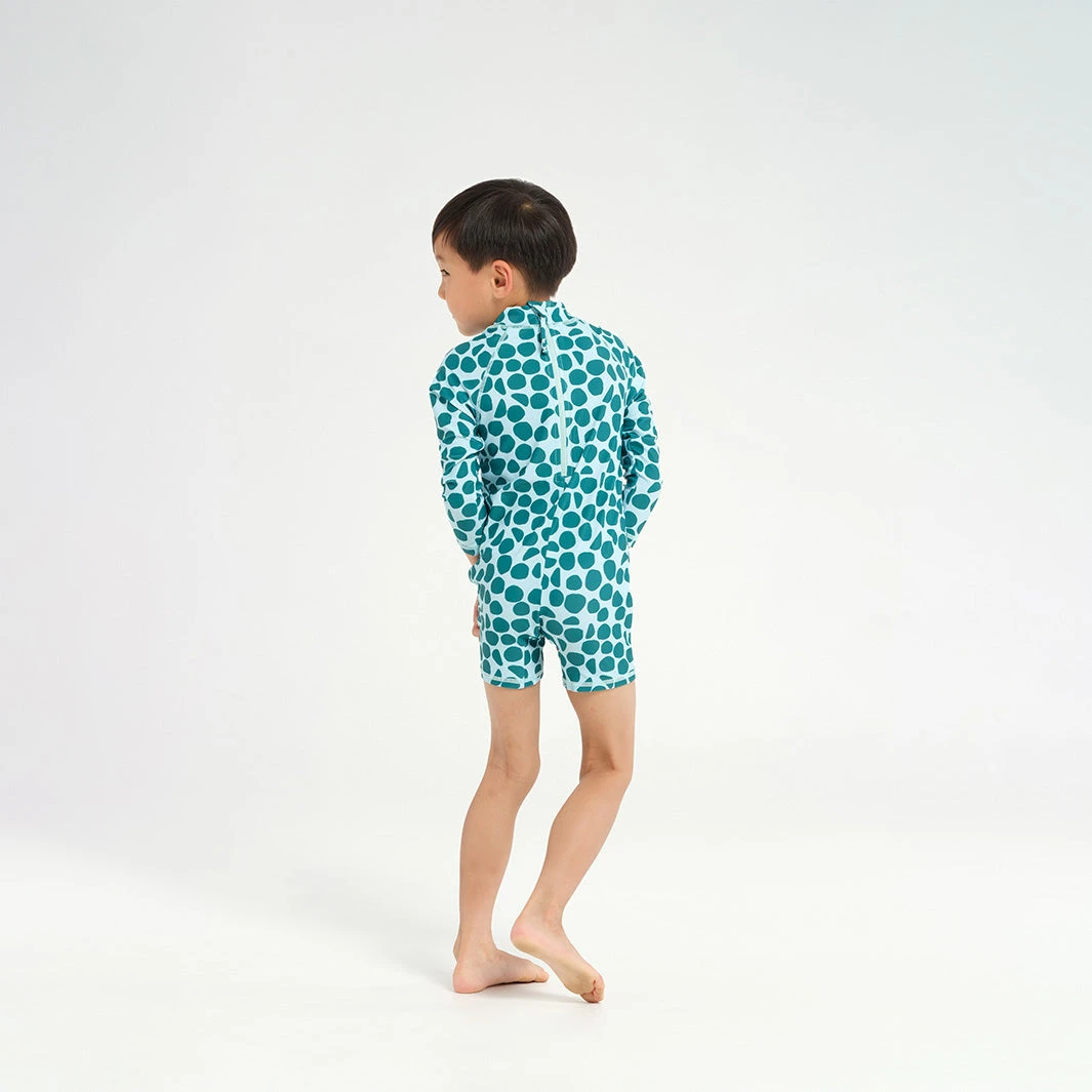 Infant Polka Dot LS Swim Zip Suit 2 Infant Polka Dot LS Swim Zip Suit - Image 2