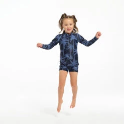 Infant Tropical Palm Swim Zip Suit