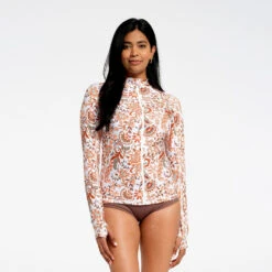 Womens Tropical LS Swim Jacket