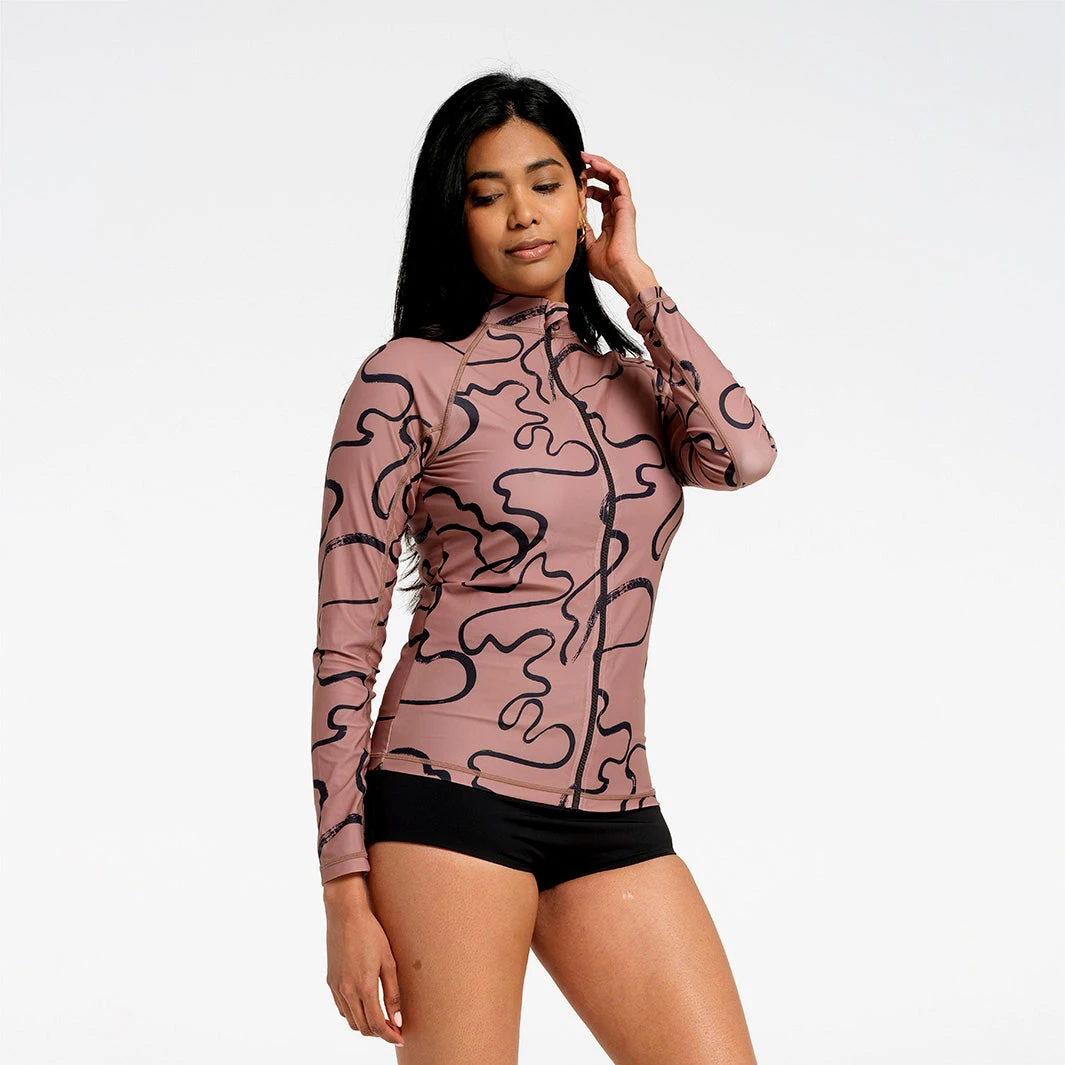 Womens Swirl LS Swim Jacket 3 Womens Swirl LS Swim Jacket - Image 3