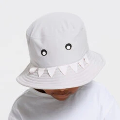 Toddler Shark Bucket Swim Hat 13 Toddler Shark Bucket Swim Hat -Cancer Council Shop 250701 CancerCouncil Ecom CCCCC400735 8754copy