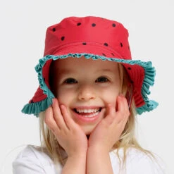 Toddler Watermelon Bucket Swim Hat 11 Toddler Watermelon Bucket Swim Hat -Cancer Council Shop 250701 CancerCouncil Ecom CCCCC400755 8899copy