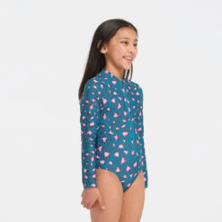 Kids Leopard LS Paddle Suit 7 Kids Leopard LS Paddle Suit -Cancer Council Shop 250701 CancerCouncil Ecom CCCCC671815 9160edit