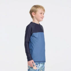 Kids Deep Blue LS Rashie -Cancer Council Shop 250701 CancerCouncil Ecom CCCCC672235 8995copy