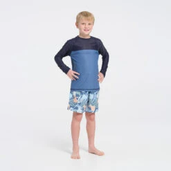 Kids Deep Blue LS Rashie -Cancer Council Shop 250701 CancerCouncil Ecom CCCCC672235 9010