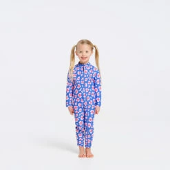 Toddler Bloom Swim Zip Suit
