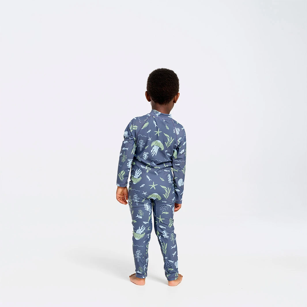 Toddler Deep Sea Swim Zip Suit 2 Toddler Deep Sea Swim Zip Suit - Image 2