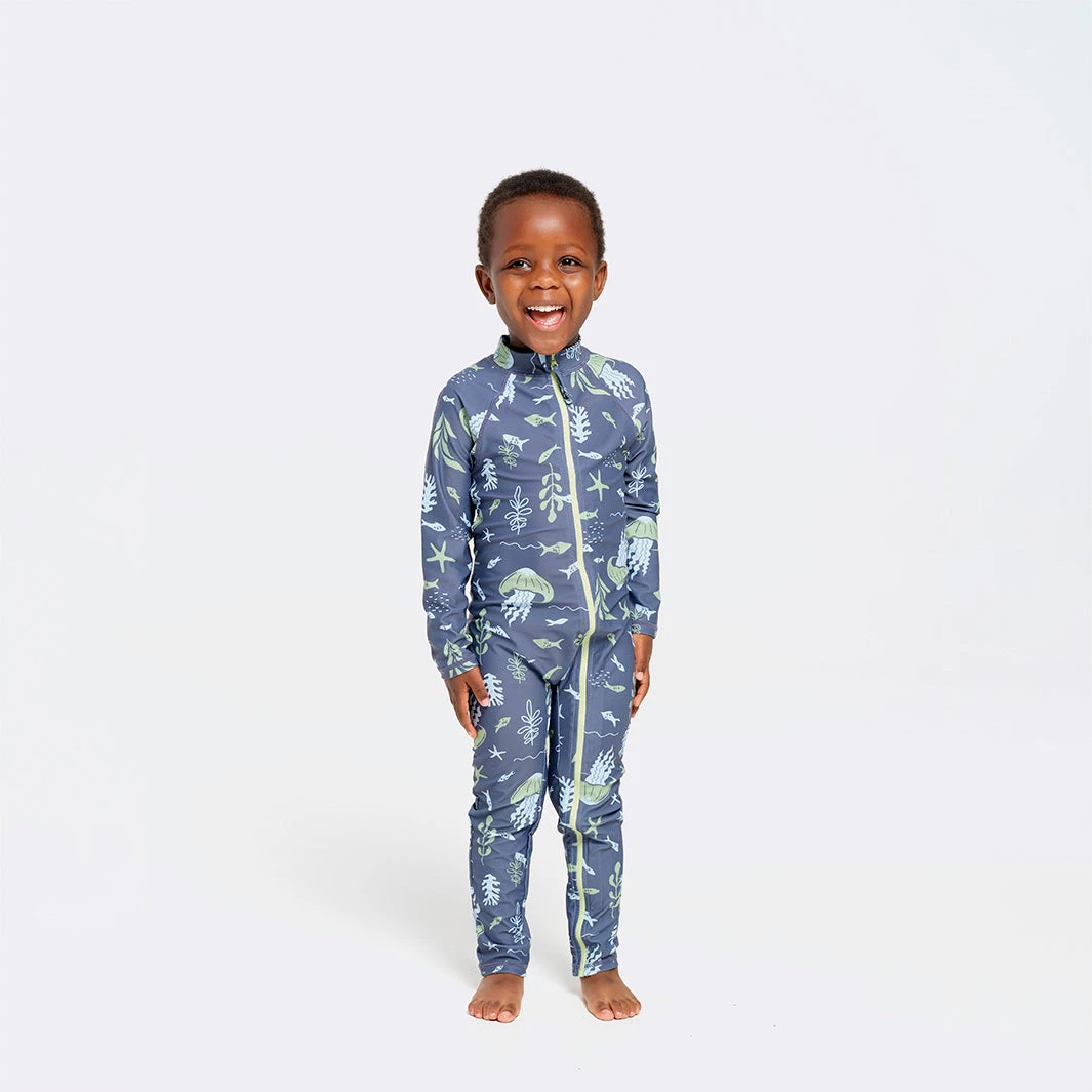 Toddler Deep Sea Swim Zip Suit 1 Toddler Deep Sea Swim Zip Suit