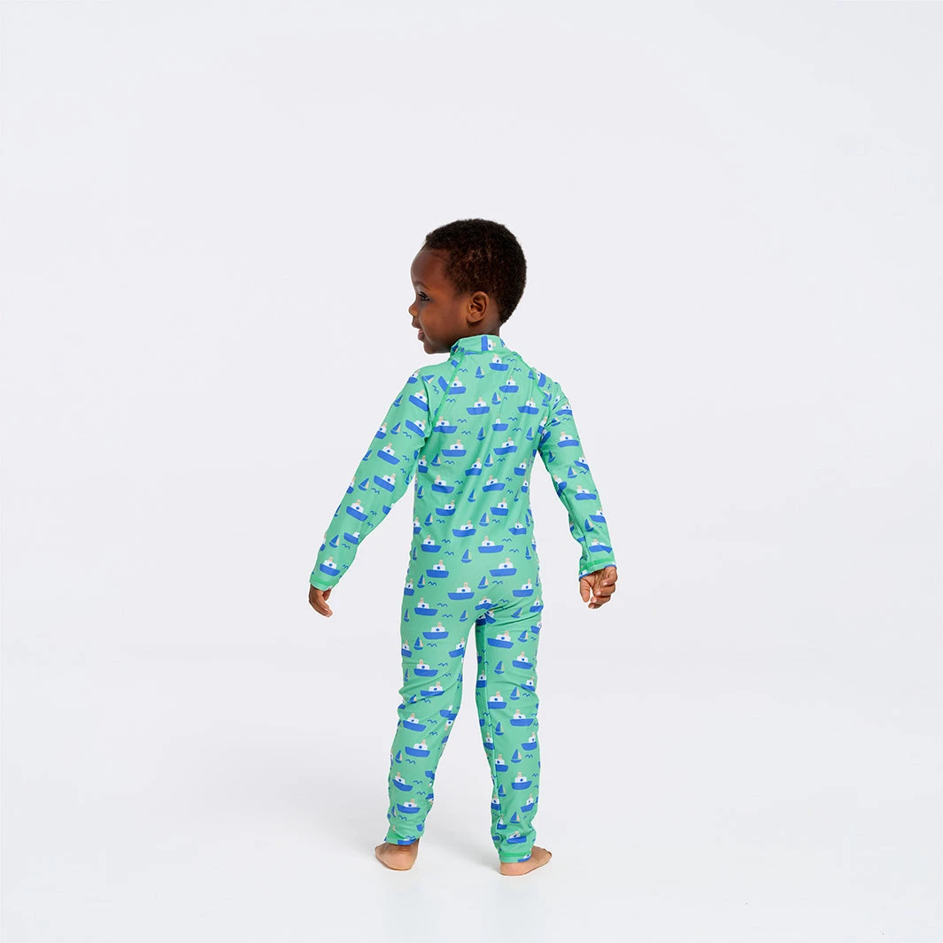 Toddler Boat Swim Zip Suit 2 Toddler Boat Swim Zip Suit - Image 2