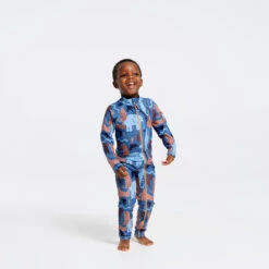 Toddler Safari Swim Zip Suit