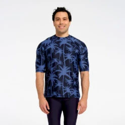 Mens Tropical Palm SS Rashie