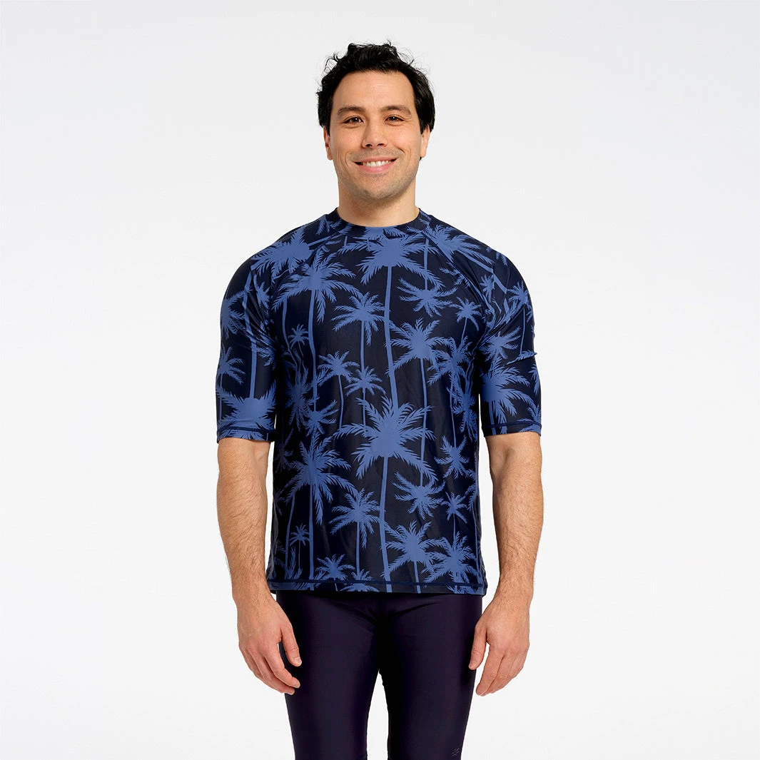 Mens Tropical Palm SS Rashie 1 Mens Tropical Palm SS Rashie