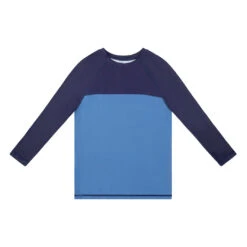 Kids Deep Blue LS Rashie -Cancer Council Shop 250701 CancerCouncil Product8753