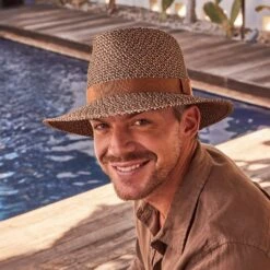 Rowan Fedora Hat - Brown -Cancer Council Shop 32166 1