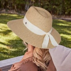 Roberta Fedora Hat - Natural 5 Roberta Fedora Hat - Natural -Cancer Council Shop 32186 2