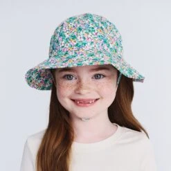 Levi Bucket Hat - Green Floral