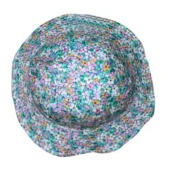 Levi Bucket Hat - Green Floral -Cancer Council Shop B681LeviGreenFlower 1