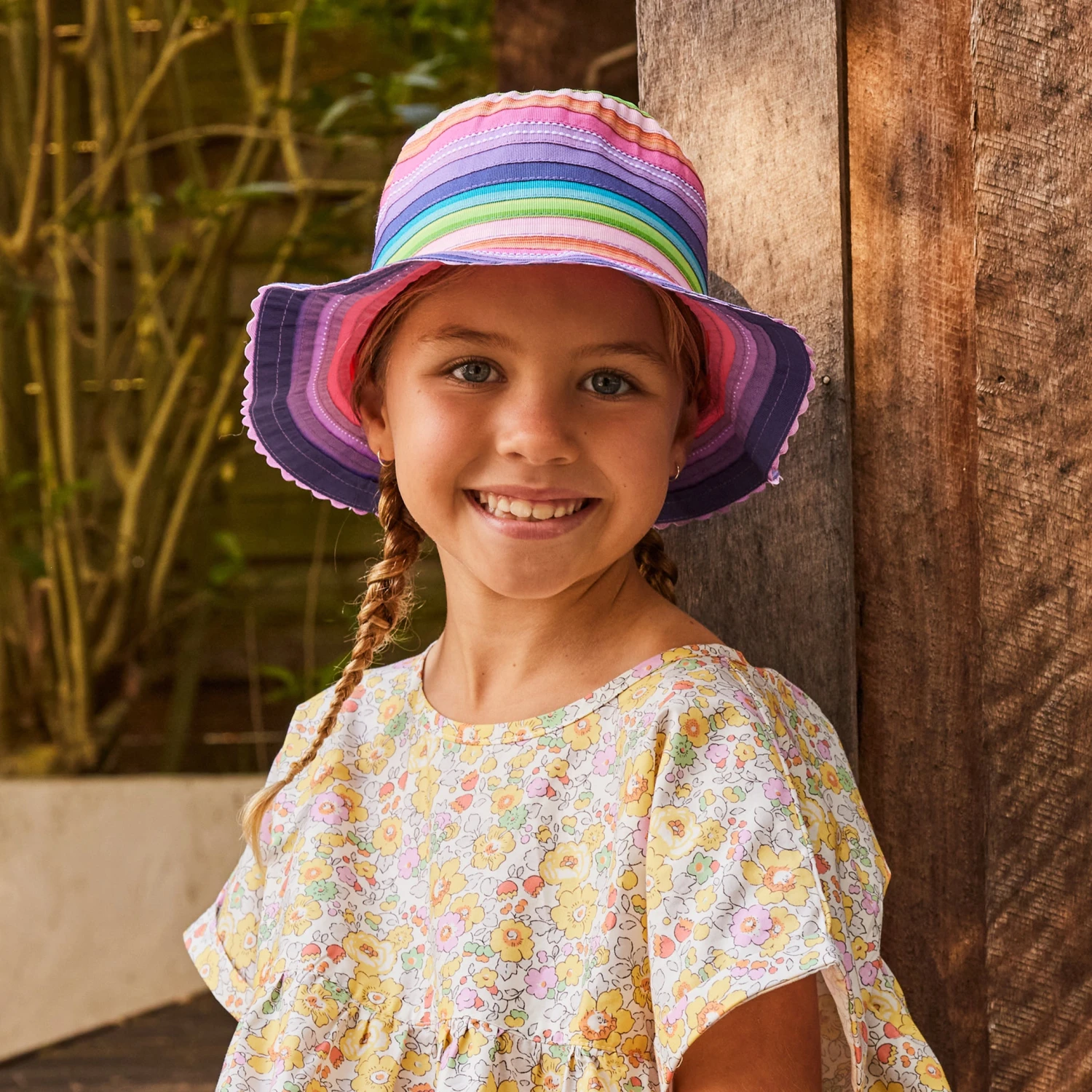 Olivia Bucket Hat - Rainbow 1 Olivia Bucket Hat - Rainbow