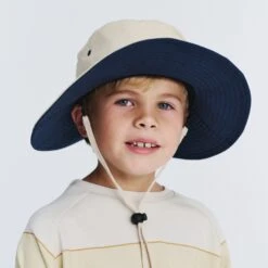 Symonds Kids Cricket Hat - Beige/Navy