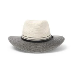 Heritage Town & Country Hat - Ivory/Black -Cancer Council Shop BD146IvoryBlackHERITAGEfront
