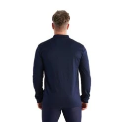 Mens Long Sleeve Pocket Polo - Navy -Cancer Council Shop CCCCC131312 Navy 3