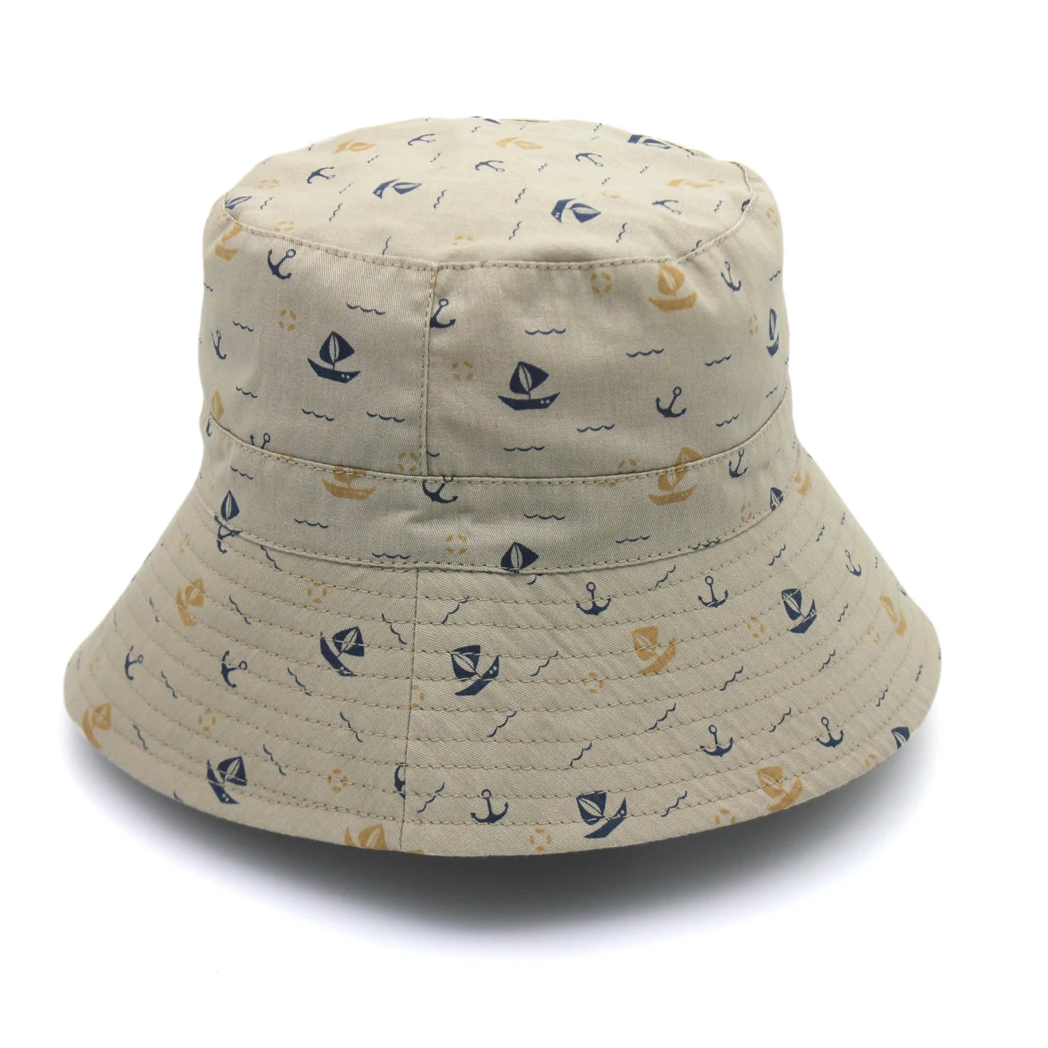 Mario Bucket Hat - Khaki Boats 3 Mario Bucket Hat - Khaki Boats - Image 3
