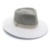 Nadia Fedora Hat - Seafoam White